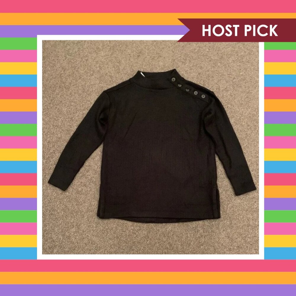 LOFT Shoulder Button Tunic Sweater (S) - NWT